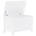 vidaXL Cutie depozitare capac "RANA", alb, 100x49x54cm, lemn masiv pin vidaXL Cutie depozitare capac "RANA", alb, 100x49x54cm, lemn masiv pin
