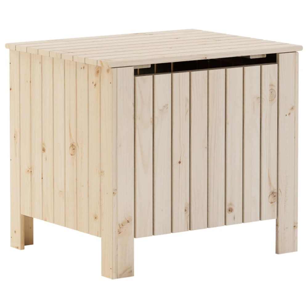vidaXL Cutie de depozitare cu capac "RANA" 60x49x54 cm, lemn masiv pin