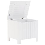 vidaXL Cutie depozitare capac "RANA", alb, 60x49x54 cm, lemn masiv pin vidaXL Cutie depozitare capac "RANA", alb, 60x49x54 cm, lemn masiv pin