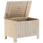 vidaXL Cutie de depozitare cu capac "RANA" 80x49x54 cm, lemn masiv pin vidaXL Cutie de depozitare cu capac "RANA" 80x49x54 cm, lemn masiv pin