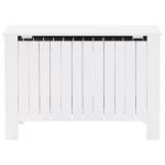 vidaXL Cutie depozitare capac "RANA", alb, 80x49x54 cm, lemn masiv pin