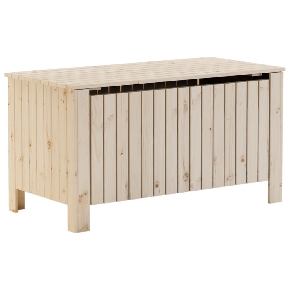 vidaXL Cutie de depozitare cu capac "RANA" 100x49x54cm, lemn masiv pin