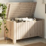 vidaXL Cutie de depozitare cu capac "RANA" 100x49x54cm, lemn masiv pin vidaXL Cutie de depozitare cu capac "RANA" 100x49x54cm, lemn masiv pin