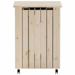 vidaXL Coș de rufe cu roți „RANA”, 45x45x64 cm, lemn masiv de pin vidaXL Coș de rufe cu roți „RANA”, 45x45x64 cm, lemn masiv de pin