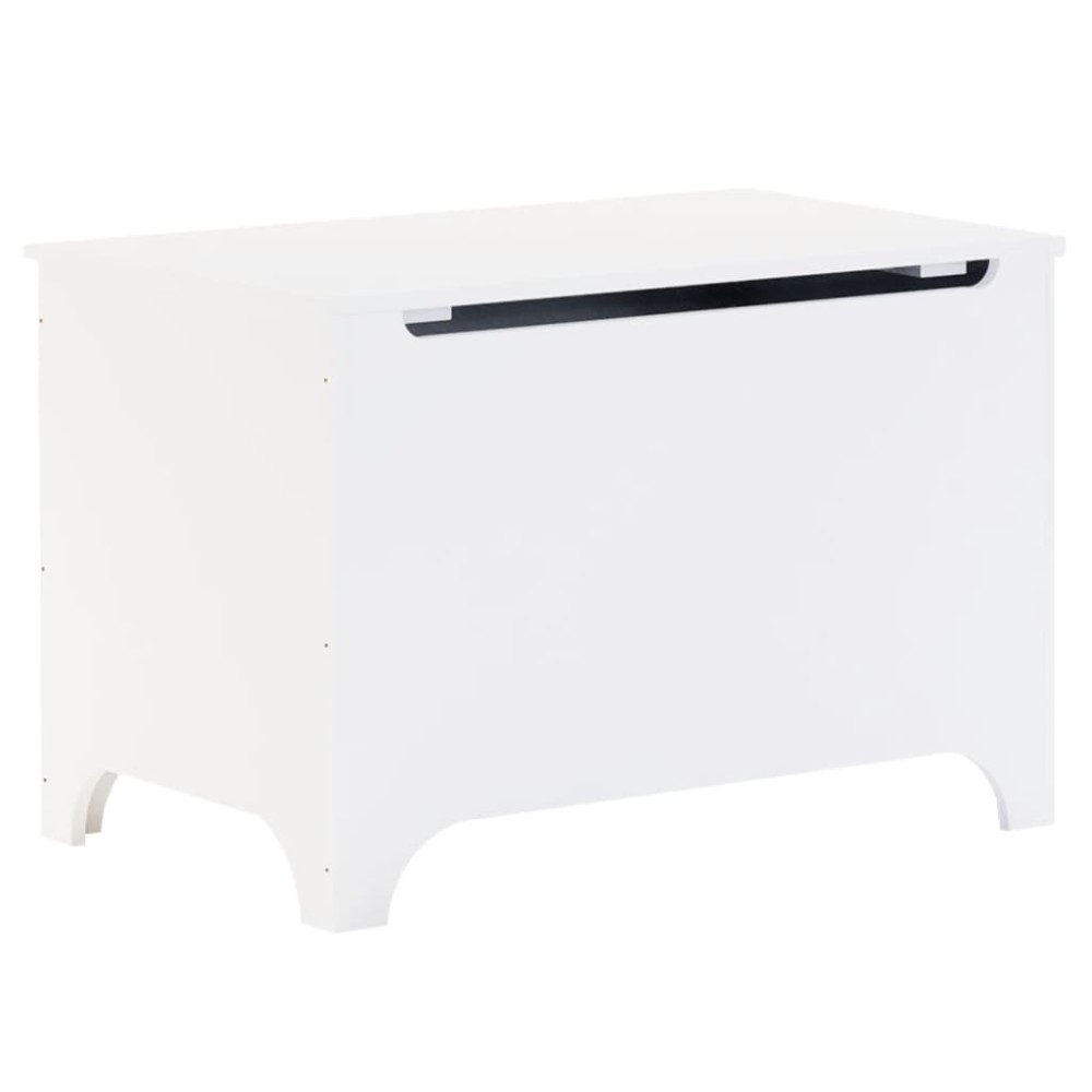 vidaXL Cutie depozitare capac "RANA", alb, 80x49x54 cm, lemn masiv pin
