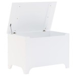vidaXL Cutie depozitare capac "RANA", alb, 80x49x54 cm, lemn masiv pin vidaXL Cutie depozitare capac "RANA", alb, 80x49x54 cm, lemn masiv pin