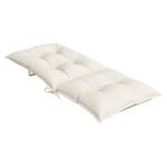 vidaXL Perne scaun spătar înalt, 4 buc. melanj crem 120x50x7 cm textil vidaXL Perne scaun spătar înalt, 4 buc. melanj crem 120x50x7 cm textil