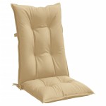 vidaXL Perne scaun cu spătar înalt 6 buc. melanj bej 120x50x7cm textil vidaXL Perne scaun cu spătar înalt 6 buc. melanj bej 120x50x7cm textil