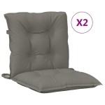 vidaXL Perne scaun cu spătar scund 2 buc. melanj gri 100x50x7cm textil vidaXL Perne scaun cu spătar scund 2 buc. melanj gri 100x50x7cm textil