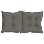 vidaXL Perne scaun cu spătar scund 2 buc. melanj gri 100x50x7cm textil vidaXL Perne scaun cu spătar scund 2 buc. melanj gri 100x50x7cm textil