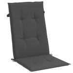 vidaXL Perne scaun cu spătar înalt, 2 buc. antracit 120x50x4 cm textil