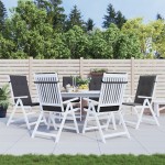 vidaXL Perne scaun cu spătar înalt, 6 buc. antracit 120x50x4 cm textil vidaXL Perne scaun cu spătar înalt, 6 buc. antracit 120x50x4 cm textil