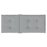 vidaXL Perne scaun cu spătar înalt 2 buc. melanj gri 120x50x4cm textil