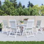 vidaXL Perne scaun cu spătar înalt 6 buc. melanj gri 120x50x4cm textil