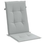 vidaXL Perne scaun cu spătar înalt 6 buc. melanj gri 120x50x4cm textil