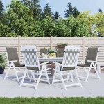 vidaXL Perne scaun cu spătar înalt 6 buc. melanj gri 120x50x4cm textil