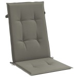 vidaXL Perne scaun cu spătar înalt 6 buc. melanj gri 120x50x4cm textil