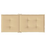 vidaXL Perne scaun cu spătar înalt 6 buc. melanj bej 120x50x4cm textil vidaXL Perne scaun cu spătar înalt 6 buc. melanj bej 120x50x4cm textil