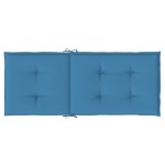 vidaXL Perne scaun spătar înalt 6buc melanj albastru 120x50x4cm textil