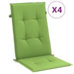 vidaXL Perne scaun spătar înalt 4 buc. melanj verde 120x50x4 cm textil vidaXL Perne scaun spătar înalt 4 buc. melanj verde 120x50x4 cm textil