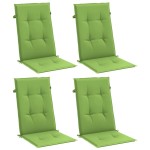 vidaXL Perne scaun spătar înalt 4 buc. melanj verde 120x50x4 cm textil vidaXL Perne scaun spătar înalt 4 buc. melanj verde 120x50x4 cm textil