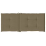 vidaXL Perne scaun spătar înalt 2buc melanj gri taupe120x50x4cm textil vidaXL Perne scaun spătar înalt 2buc melanj gri taupe120x50x4cm textil