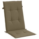 vidaXL Perne scaun spătar înalt 4buc melanj gri taupe120x50x4cm textil vidaXL Perne scaun spătar înalt 4buc melanj gri taupe120x50x4cm textil