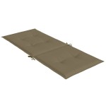 vidaXL Perne scaun spătar înalt 4buc melanj gri taupe120x50x4cm textil vidaXL Perne scaun spătar înalt 4buc melanj gri taupe120x50x4cm textil