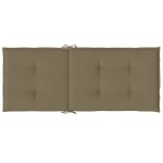 vidaXL Perne scaun spătar înalt 4buc melanj gri taupe120x50x4cm textil vidaXL Perne scaun spătar înalt 4buc melanj gri taupe120x50x4cm textil