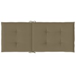 vidaXL Perne scaun spătar înalt 6buc melanj gri taupe120x50x4cm textil vidaXL Perne scaun spătar înalt 6buc melanj gri taupe120x50x4cm textil