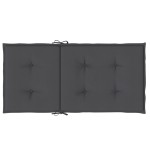 vidaXL Perne scaun spătar mic 2 buc. melanj antracit 100x50x4cm textil vidaXL Perne scaun spătar mic 2 buc. melanj antracit 100x50x4cm textil