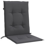 vidaXL Perne scaun spătar mic 4 buc. melanj antracit 100x50x4cm textil vidaXL Perne scaun spătar mic 4 buc. melanj antracit 100x50x4cm textil