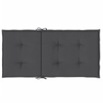 vidaXL Perne scaun spătar mic 4 buc. melanj antracit 100x50x4cm textil vidaXL Perne scaun spătar mic 4 buc. melanj antracit 100x50x4cm textil