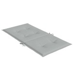 vidaXL Perne scaun cu spătar scund 2 buc. melanj gri 100x50x4cm textil