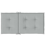 vidaXL Perne scaun cu spătar scund 4 buc. melanj gri 100x50x4cm textil