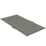 vidaXL Perne scaun cu spătar scund 2 buc. melanj gri 100x50x4cm textil vidaXL Perne scaun cu spătar scund 2 buc. melanj gri 100x50x4cm textil