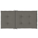 vidaXL Perne scaun cu spătar scund 2 buc. melanj gri 100x50x4cm textil vidaXL Perne scaun cu spătar scund 2 buc. melanj gri 100x50x4cm textil