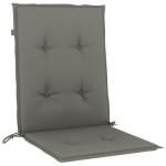 vidaXL Perne scaun cu spătar scund 6 buc. melanj gri 100x50x4cm textil