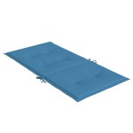 vidaXL Perne scaun spătar mic 2 buc. melanj albastru 100x50x4cm textil