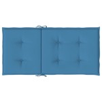 vidaXL Perne scaun spătar mic 2 buc. melanj albastru 100x50x4cm textil