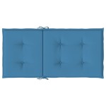 vidaXL Perne scaun spătar mic 4 buc. melanj albastru 100x50x4cm textil