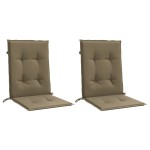 vidaXL Perne scaun cu spătar mic 2 buc. melanj taupe 100x50x4cm textil vidaXL Perne scaun cu spătar mic 2 buc. melanj taupe 100x50x4cm textil