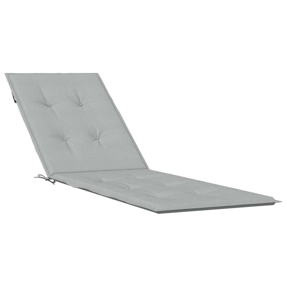 vidaXL Pernă de șezlong, melanj gri deschis, (75+105) x 50 x 4 cm textil