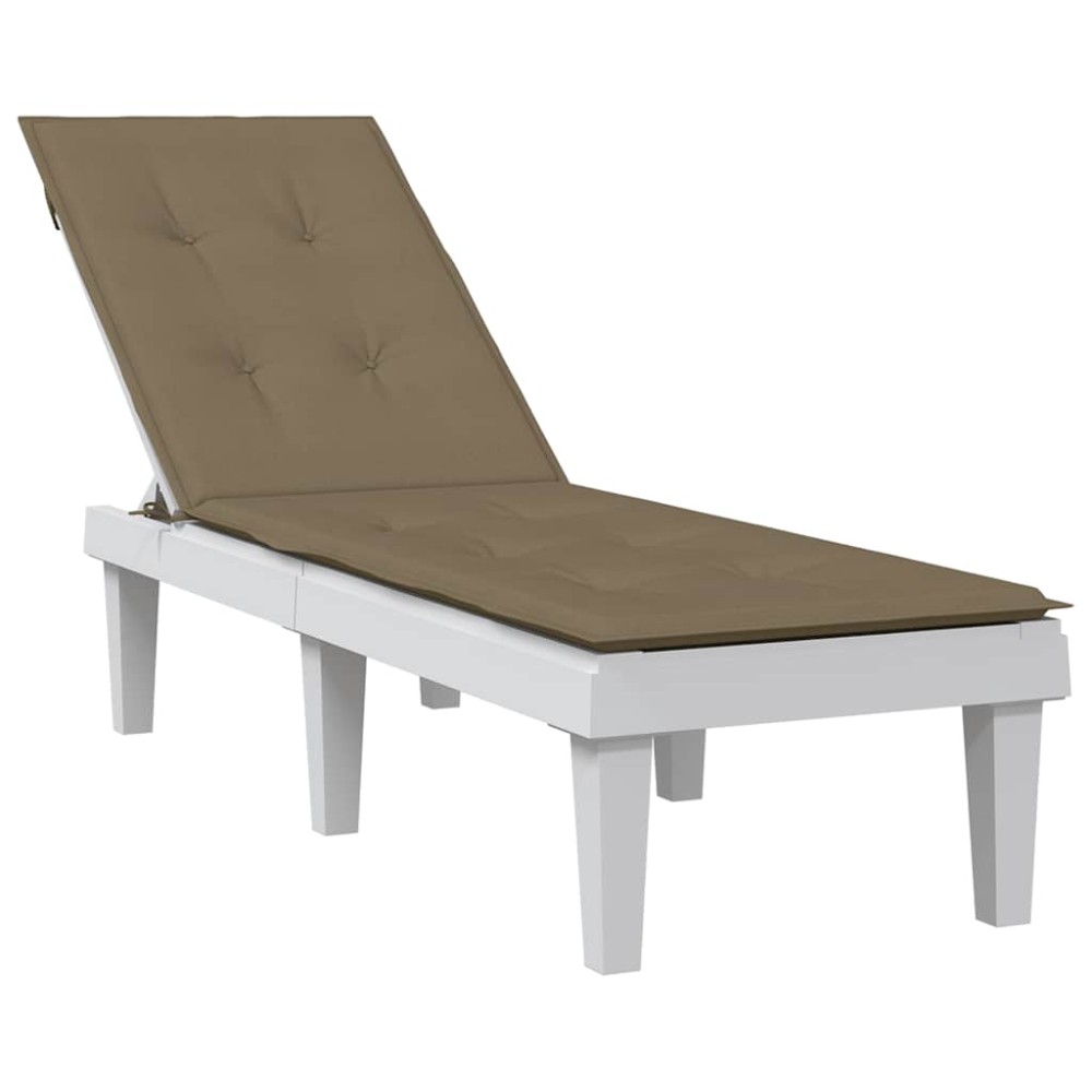 vidaXL Pernă de șezlong, melanj gri taupe, (75+105) x 50 x 4 cm textil