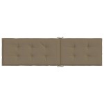 vidaXL Pernă de șezlong, melanj gri taupe, (75+105) x 50 x 4 cm textil vidaXL Pernă de șezlong, melanj gri taupe, (75+105) x 50 x 4 cm textil