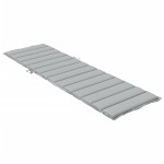 vidaXL Pernă de șezlong, melanj gri deschis, 200x50x4 cm textil