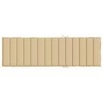 vidaXL Pernă de șezlong, melanj bej, 200x50x4 cm textil