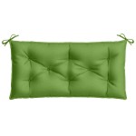 vidaXL Pernă bancă de grădină melanj verde, 100x50x7 cm, textil