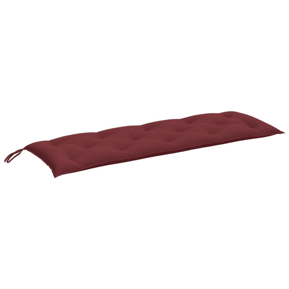 vidaXL Pernă bancă de grădină, melanj roșu vin, 150x50x7 cm, textil