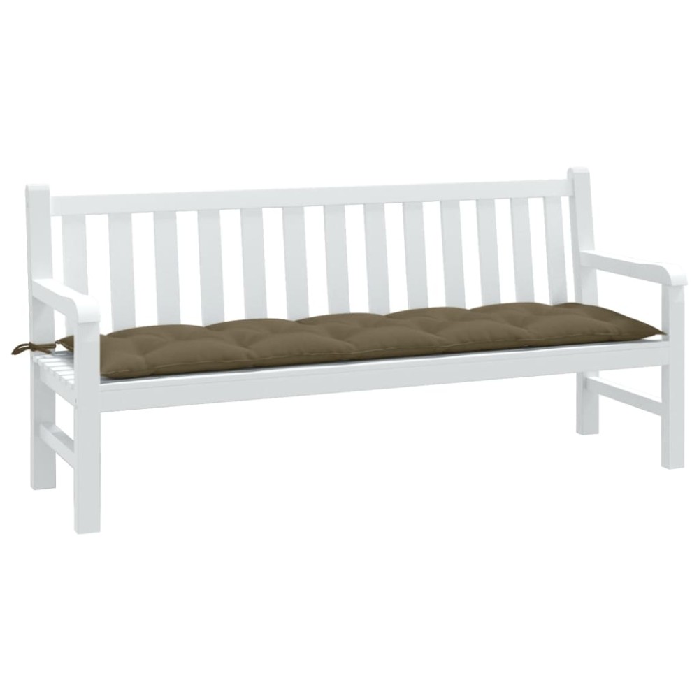vidaXL Pernă bancă de grădină, melanj taupe, 180x50x7 cm, textil